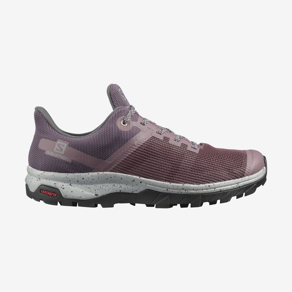 Chaussures De Randonnée Salomon Femme Violette - Salomon OUTLINE PRISM GTX - France (4958-NIACR)